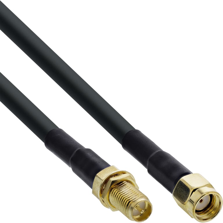 InLine 40860 kabel koncentryczny 0,3 m Czarny
