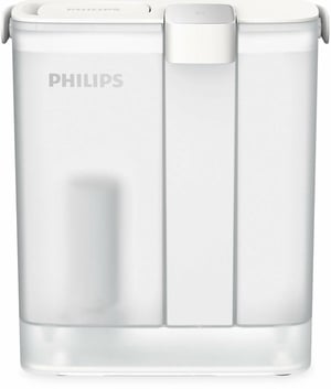 Philips AWP2980WH/58 Water Filter 3-Liter Countertop Water Filter, White
