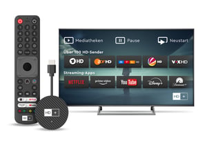 HD+ 22025 przystawka Smart TV HDMI 4K Ultra HD Android Czarny
