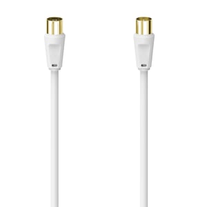 Hama 00305066 1.5 m Coaxial Cable, White