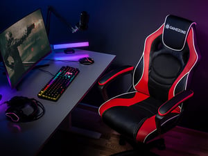 Tracer GAMEZONE GC33 Fotel dla gracza Wiaderko (kołyska) siedzisko Czarny, Czerwony