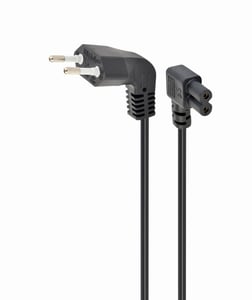 Gembird PC-184L Power Cable, Black, 1 m, CEE7/16 C7 Panel