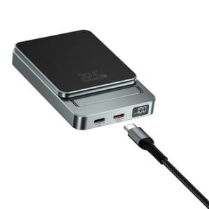 4smarts 540710 bank mocy Litowo-polimerowy (LiPo) 5000 mAh Bezprzewodowe ładowanie Szary