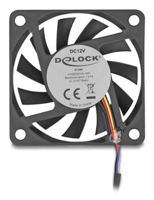 DeLOCK 67294 system chłodzenia komputerów Obudowa komputera Wentylator 6 cm Czarny 1 szt.