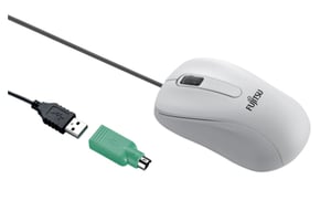 Fujitsu M530 Maus Büro Beidhändig USB Typ A + PS/2 Laser 1200 DPI