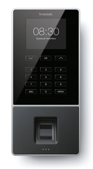 Safescan 125-0586 tidsregistreringsmaskin Svart Fingeravtryck, lösenord, chipkort Växelström TFT Trådbundet LAN