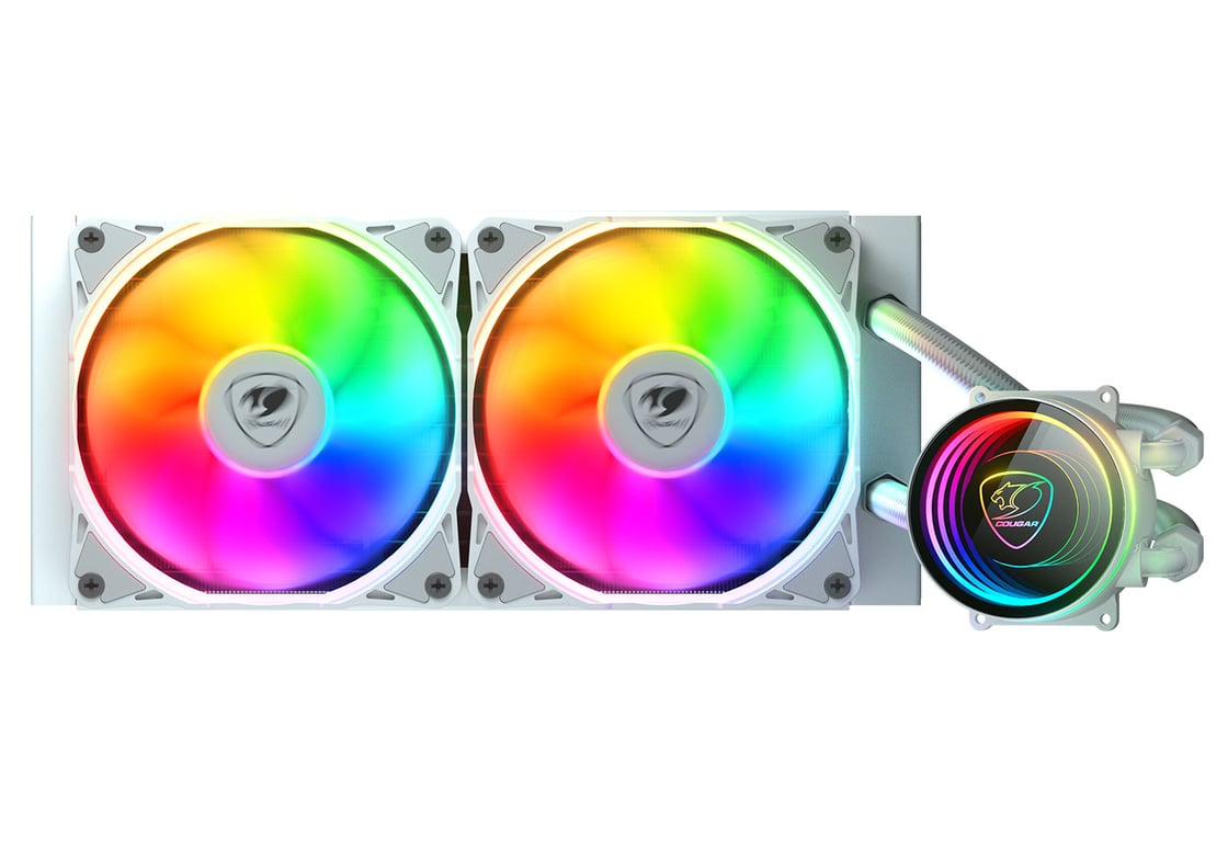 фото Водяне охолодження Cougar Gaming Poseidon Elite ARGB 240 White (CGR-PSDELRGB-W-240)