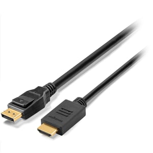 Kensington Passiv enkelriktad kabel DisplayPort 1.2 (M) till HDMI (M), 1,8 m lång