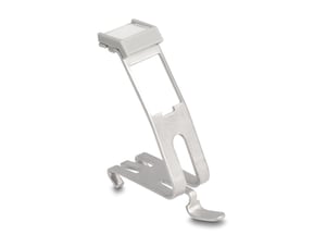 DeLOCK Keystone Mount with Description Field, 1-Port, Metal DIN Rail Mount
