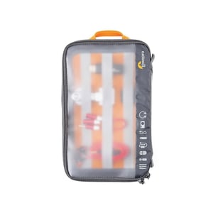 Lowepro GearUp Case Large Wallet, Nylon, Ripstop, Gray, Orange
