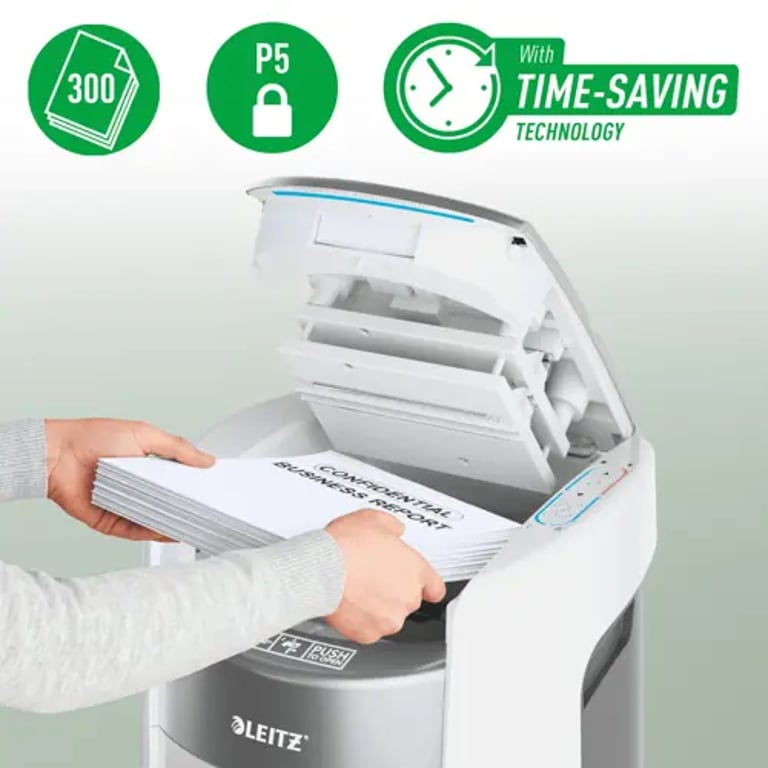 фото Шредер Leitz IQ OptiMax Autofeed Office 300 P5 (80410000) 1