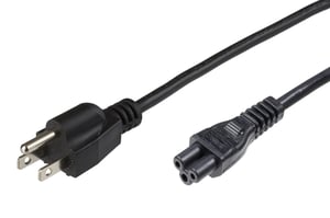 Microconnect PE110818 kabel zasilające Czarny 1,8 m Wtyczka zasilająca typu B C5 panel