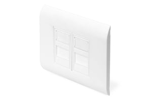 Digitus Unterputz-Steckdosenabdeckung für Keystone-Module, Rahmen 80 x 80 mm, französischer Typ