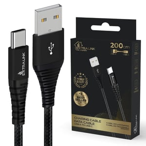 Extralink CABESL01 kabel USB USB 2.0 2 m USB C 0,48 Gbit/s 15 W Czarny