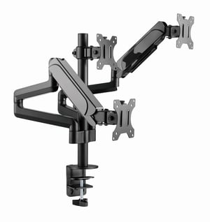 Gembird MA-DA3-01 Monitorhalterung/-ständer 68,6 cm (27") Schreibtisch Schwarz
