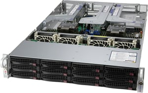 Supermicro SYS-620U-TNR komputer typu barebone Czarny Intel® C621 LGA 4189