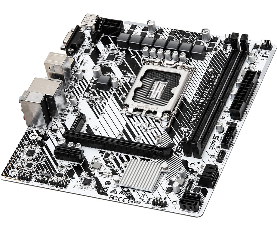 Asrock H610M-HDV/M.2+ D5 Intel H610 LGA 1700 micro ATX 90