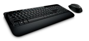 Microsoft Wireless Desktop 2000 klawiatura Dołączona myszka Biuro RF Wireless QWERTY Amerykański międzynarodowy Czarny