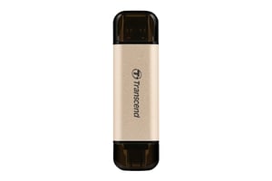 Transcend JetFlash 930C USB-minne 128 GB USB Type-A / USB Type-C 3.2 Gen 1 (3.1 Gen 1) Guld