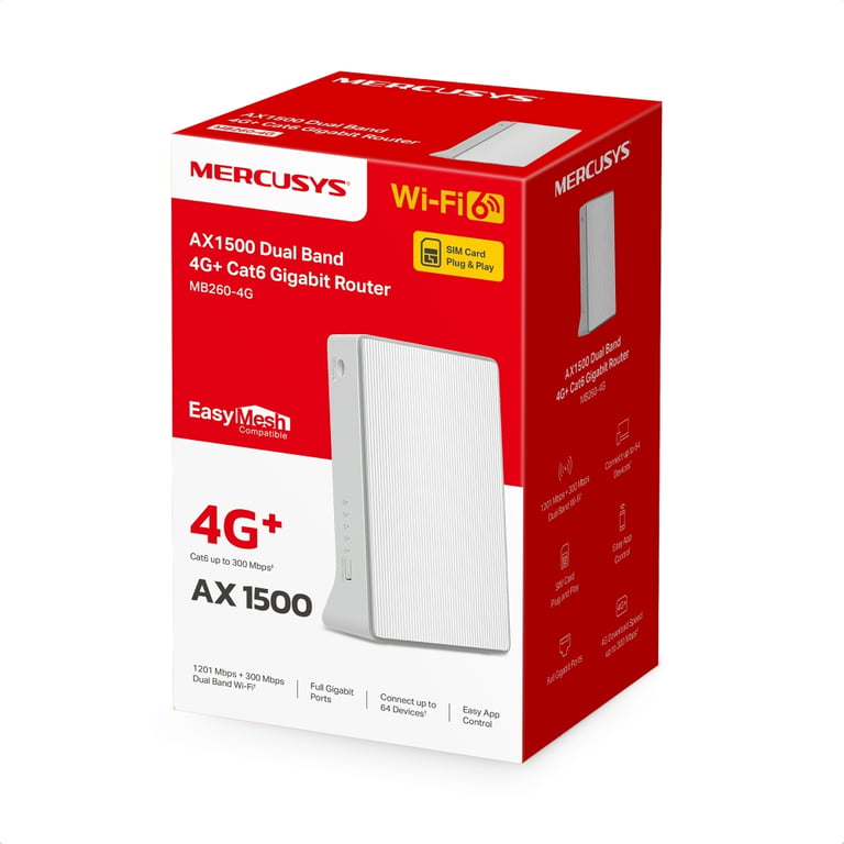 фото Wi-Fi-роутер Mercusys MB260-4G 2