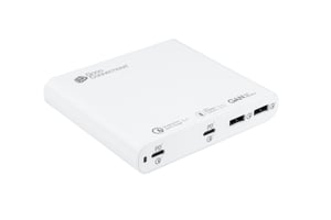 Alcasa PCA-D001W Portable Device Charger, Universal, White, AC, Fast Charging, Indoor