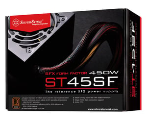 Silverstone ST45SF 450 W Power Supply Module, 20+4-pin ATX SFX, Black
