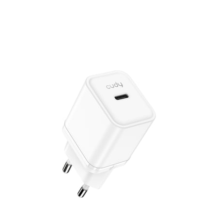 Cudy 20W USB-C GaN Charger, CH20 1.0 Uniwersalne Biały Prąd przemienny Szybkie ładowanie Wewnętrzna