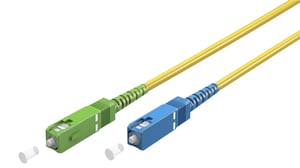 Goobay 59659 InfiniBand / Fiber Optic Cable, 2 m, SC FTTH, Yellow