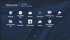 Viewsonic CDE9830 signage display 2,49 m (98") Wi-Fi 500 cd/m² 4K Ultra HD Czarny Procesor wbudowany Android 11