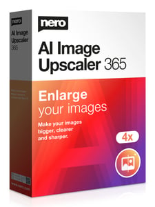 Nero AI Image Upscaler 365 Bildredigeringsprogram 1 x licens 1 år