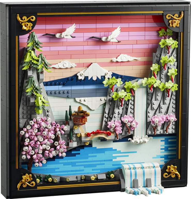 LEGO ART Japoński krajobraz z kwitnącą wiśnią
