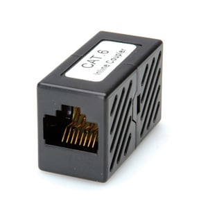 ROLINE RJ-45 Modular Coupler, Cat. 6, unshielded, black
