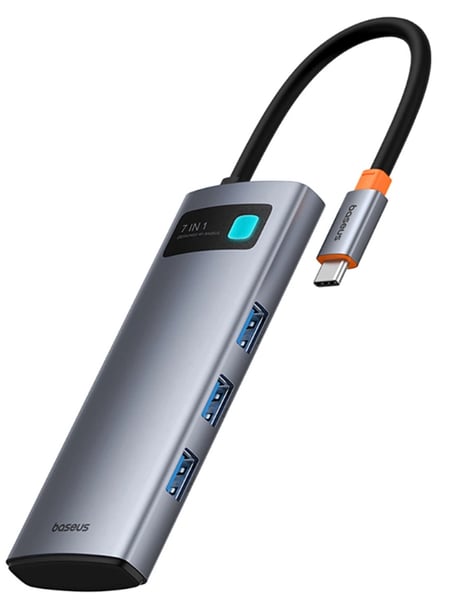 Baseus USB Type-C 5000 Mbit/s Szary