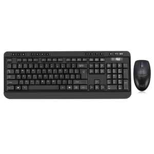Adesso WKB-1320CB tangentbord Medföljande mus RF Wireless QWERTY Svart