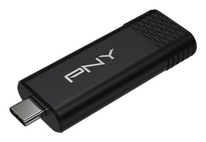 PNY PRO Elite V3 256 GB USB Flash Drive, USB Type-C 3.2 Gen 1 (3.1 Gen 1), Black