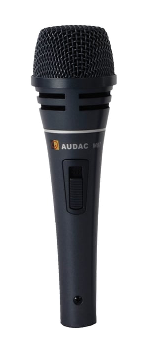 AUDAC M87 Microphone, Gray, Stage/Performance Microphone