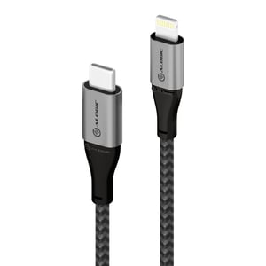 ALOGIC ULC8P1.5-SGR Telefonkabel Schwarz, Grau 1,5 m USB-C-Lightning