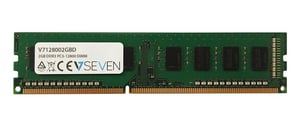 V7 V7128002GBD minnesmodul 2 GB 1 x 2 GB DDR3 240-stifts DIMM