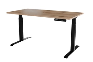 Cama Biurko z elektryczną regulacją wysokości MOON LONG 150x80x72-120 czarny/wotan