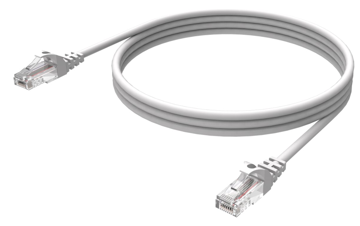 Vision Cat6 UTP, 3m kabel sieciowy Biały U/UTP (UTP)