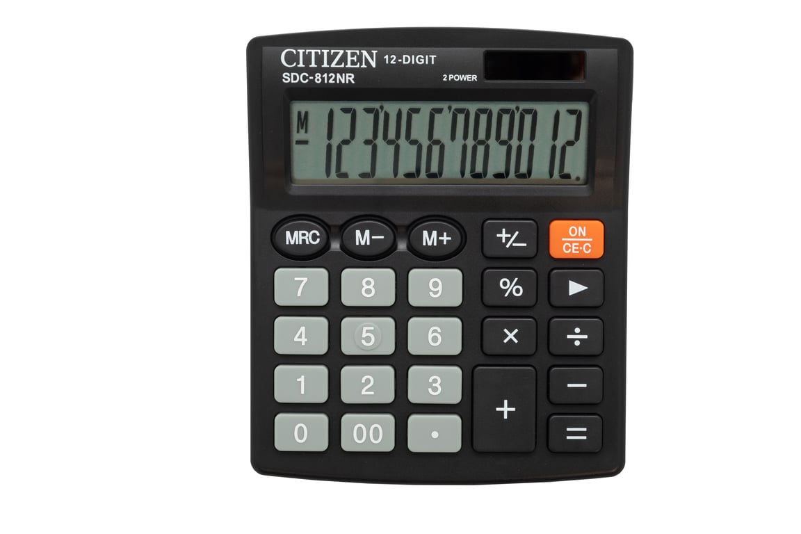 Citizen SDC-812NR kalkulator Desktop Podstawowy kalkulator Czarny