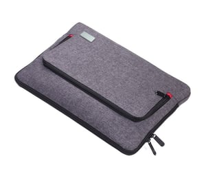 TROIKA IPC70/GY 33 cm (13") Laptop Bag—Suitcase-Style Case with Wheels—Gray