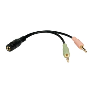 LogiLink CA0020 kabel audio 0,15 m 3.5mm 2 x 3.5mm Czarny