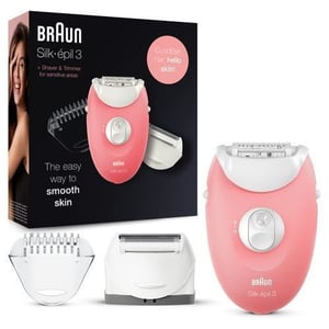 Braun Silk-épil 3 81683691 depilatos 20 pęset(y) Różowy, Biały