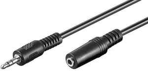 Microconnect AUDLR5 ljudkabel 5 m 3,5 mm svart
