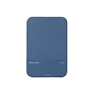 Native Union PB-5KMS-NAV 5000 mAh Power Bank, Wireless Charging, Navy Blue (Nautical)