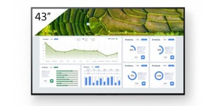Sony FW-43BZ30L skyltdisplay Platt skärm Digital Signage 109,2 cm (43") LCD Wi-Fi 440 cd/m² 4K Ultra HD Svart Android 24/7