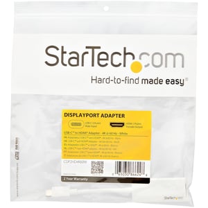 StarTech CDP2HD4K60W zewnętrzna karta graficzna usb 3840 x 2160 px Biały