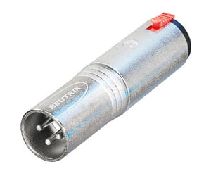 Neutrik NA3MJ przejściówka do kabli XLR 1/4" Srebrny