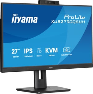iiyama ProLite XUB2790QSUH-B2 monitor komputerowy 68,6 cm (27") 2560 x 1440 px Quad HD LED Black